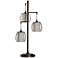 Adona 37" High 3-Light Bronze Metal Cage Modern Table Lamp
