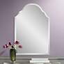 Adonia 24" x 36" Crown Frameless Beveled Wall Mirror
