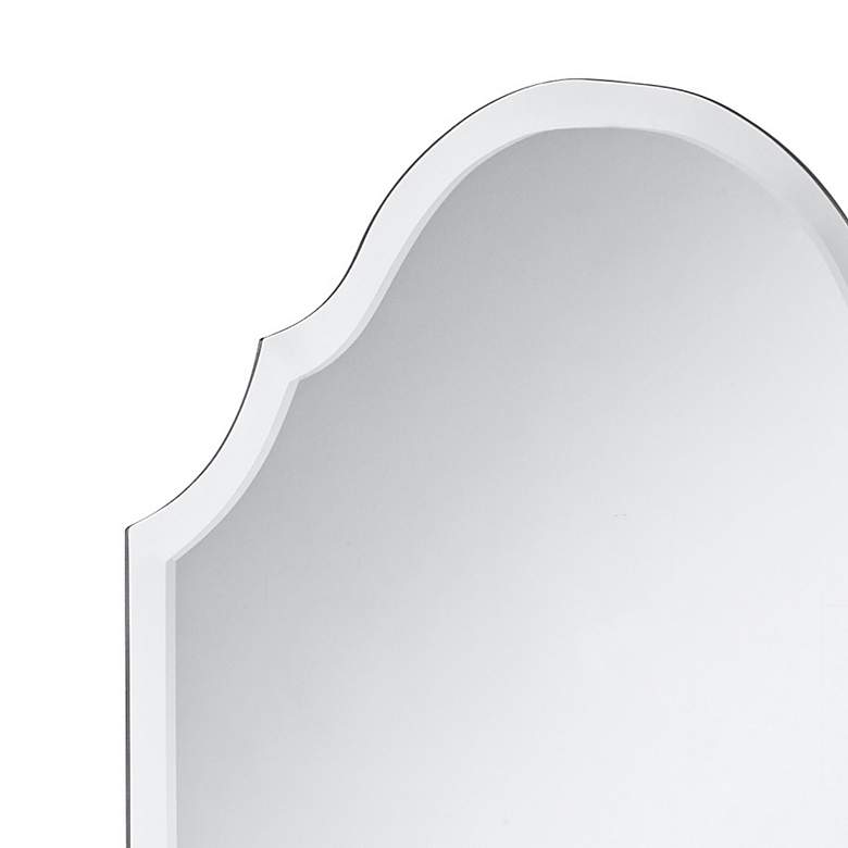 Adonia 24&quot; x 36&quot; Crown Frameless Beveled Wall Mirror more views