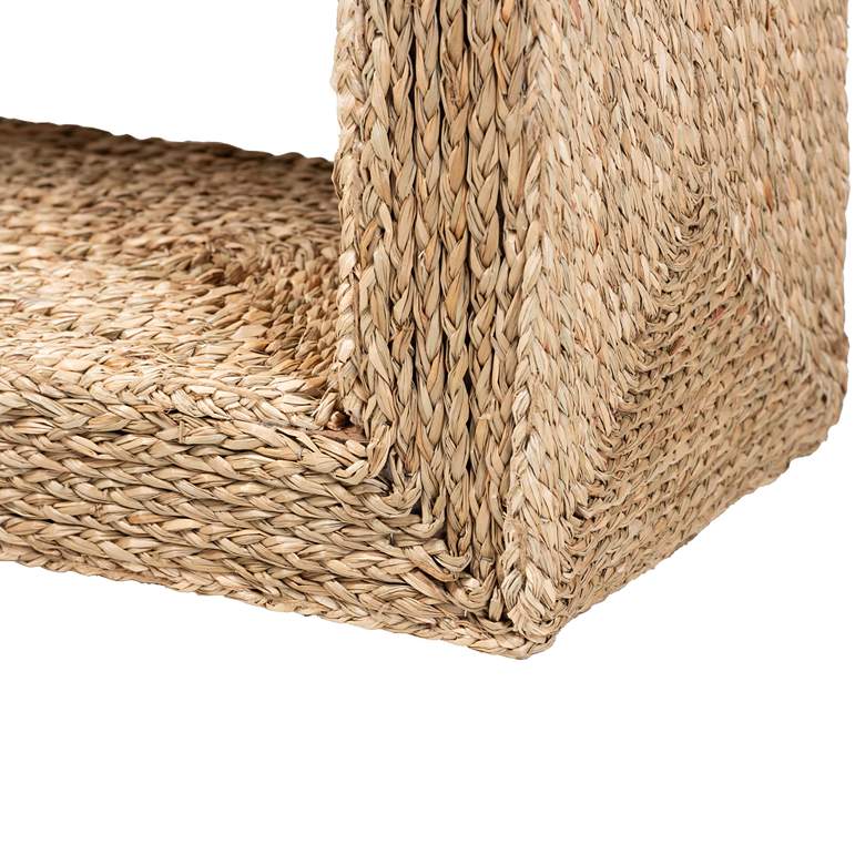 Image 3 Adonica 22" Wide Natural Brown Seagrass End Table more views