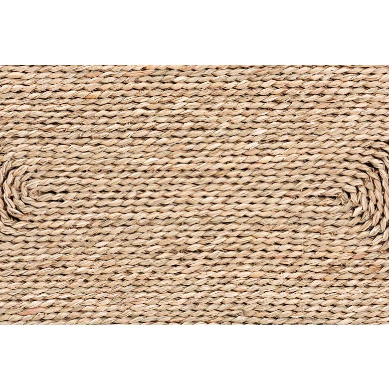 Image 4 Adonica 22" Wide Natural Brown Seagrass End Table more views