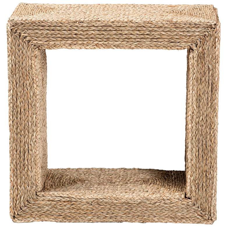 Image 5 Adonica 22" Wide Natural Brown Seagrass End Table more views