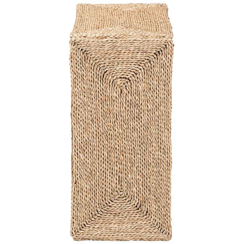 Image 6 Adonica 22" Wide Natural Brown Seagrass End Table more views