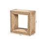 7_Adonica 22" Wide Natural Brown Seagrass End Table more views