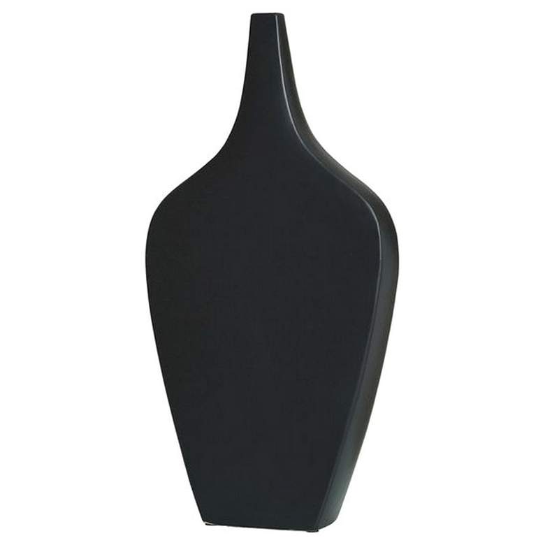 Image 1 Adonis Matte Black Ceramic Vase