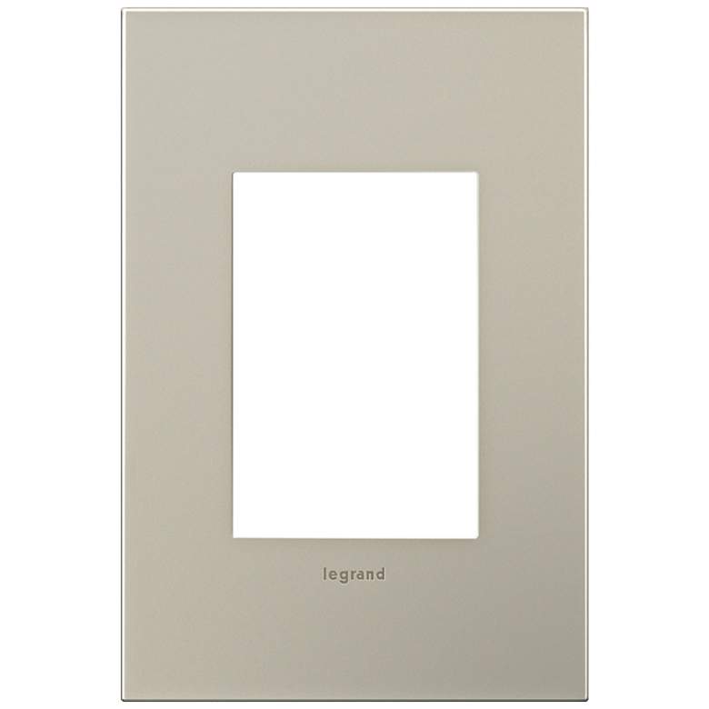 Image 1 adorne® 1-Gang 3-Module Satin Nickel Wall Plate