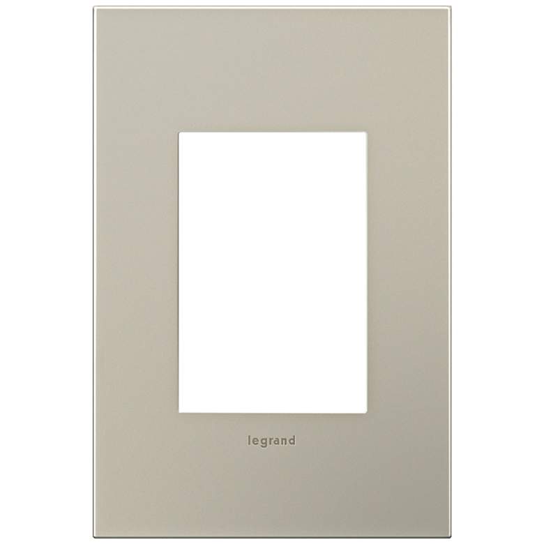 Image 1 adorne&#174; 1-Gang 3-Module Satin Nickel Wall Plate