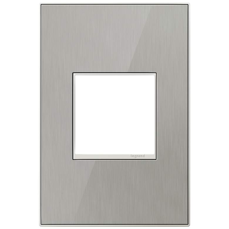 Image 1 adorne® 1-Gang Brushed Stainless Mirror Wall Plate