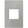 adorne® 1-Gang Brushed Stainless Mirror Wall Plate