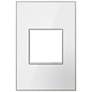 adorne&#174; 1-Gang Mirror White with Black Back Wall Plate