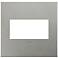 adorne® 2-Gang Brushed Stainless Steel Wall Plate