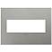 adorne® 3-Gang Brushed Stainless Steel Wall Plate