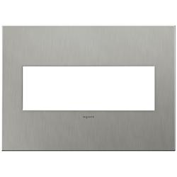 adorne&#174; 3-Gang Brushed Stainless Steel Wall Plate