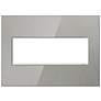 adorne&#174; 3 Gang Brushed Stainless Wall Plate