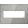 adorne® 3 Gang Brushed Stainless Wall Plate