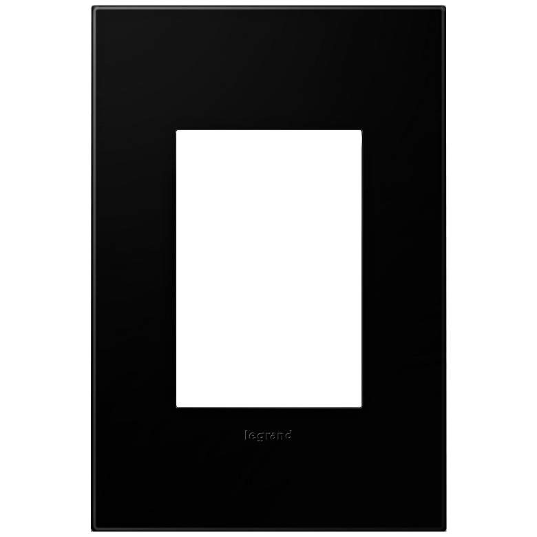 Image 1 adorne® Black Ink 1-Gang 3-Module Snap-On Wall Plate