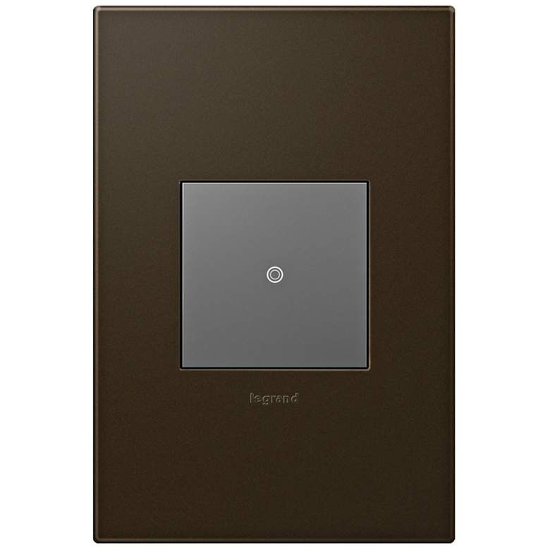 Image 1 adorne Bronze 1-Gang Wall Plate with sofTap Switch