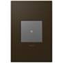 adorne Bronze 1-Gang Wall Plate with sofTap Switch
