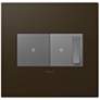 adorne Bronze 2-Gang Wall Plate with Switch and Dimmer