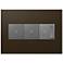 adorne Bronze 3-Gang Wall Plate with 2 Switches and Dimmer