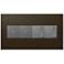adorne Bronze 4-Gang Wall Plate with 2 Switches and 2 Dimmers