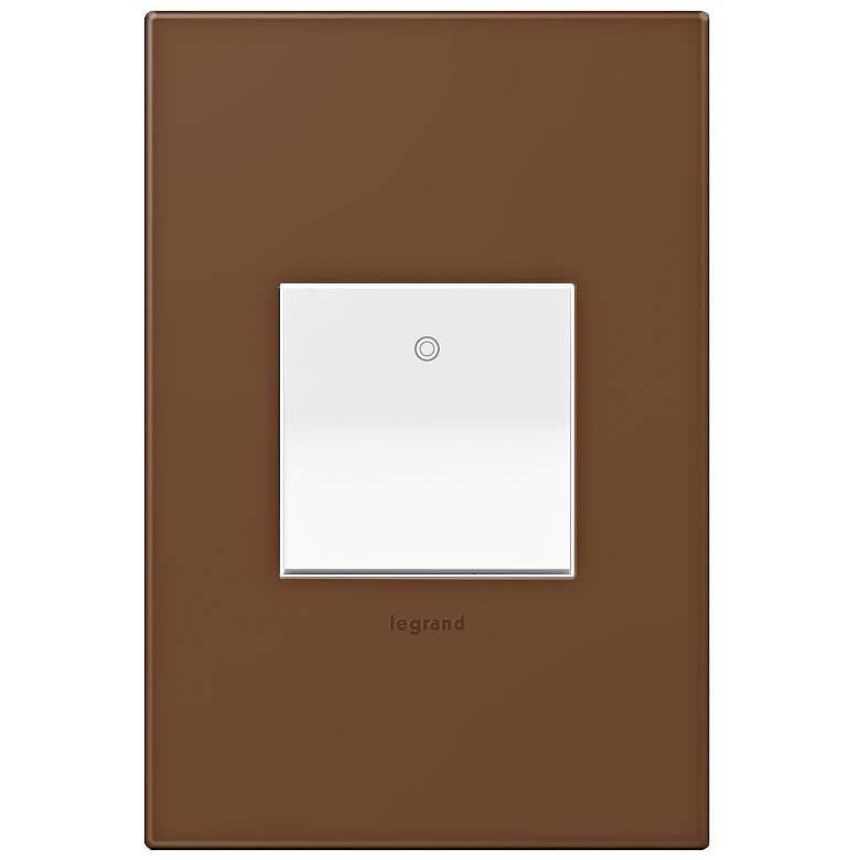 Image 1 adorne Cappuccino 1-Gang Wall Plate w/ Switch