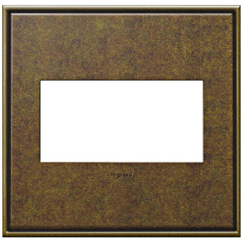Image 1 adorne&#174; Cast Metal 2-Gang Aged Brass Wall Plate