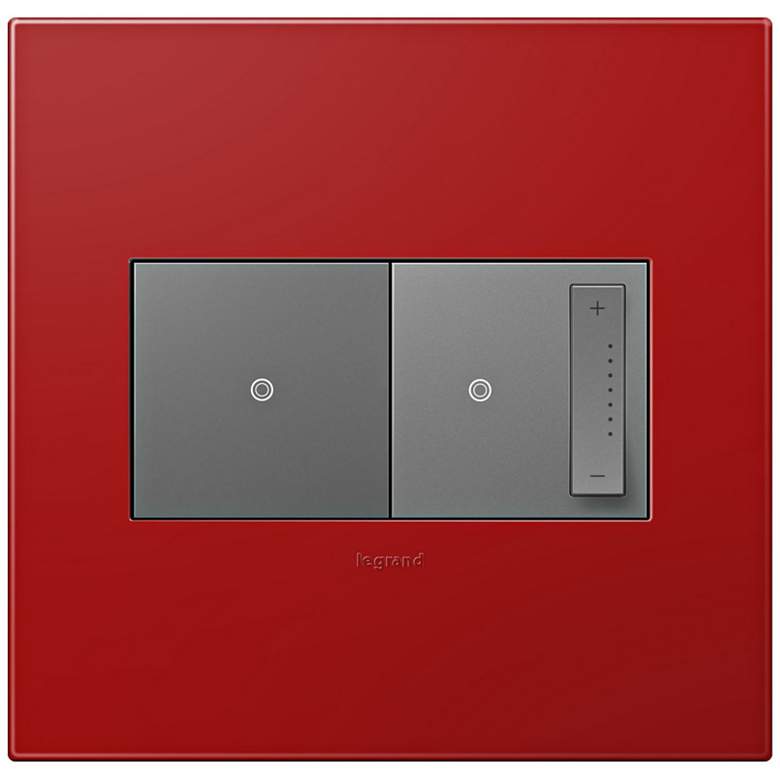 Image 1 adorne Cherry 2-Gang Wall Plate w/ Switch and Dimmer