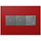 adorne Cherry 3-Gang Wall Plate w/ 2 Switches and Dimmer