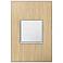 adorne French Oak 1-Gang Real Metal Wall Plate w/ Switch