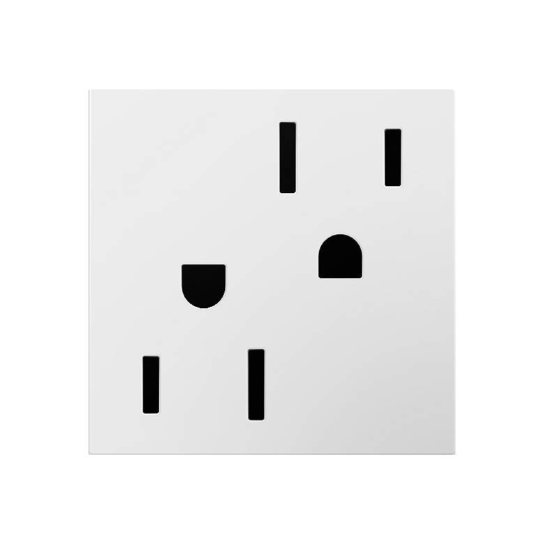 Image 1 adorne&#174; GFC1 White 15A Tamper-Resistant Wall Outlet