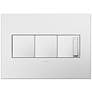 adorne Gloss White 3-Gang Wall Plate with 2 Switches and Dimmer