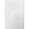 adorne Gloss White-on-White 1-Gang Wall Plate w/ Switch