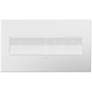 adorne Gloss White-on-White w/ White Back 4-Gang Wall Plate