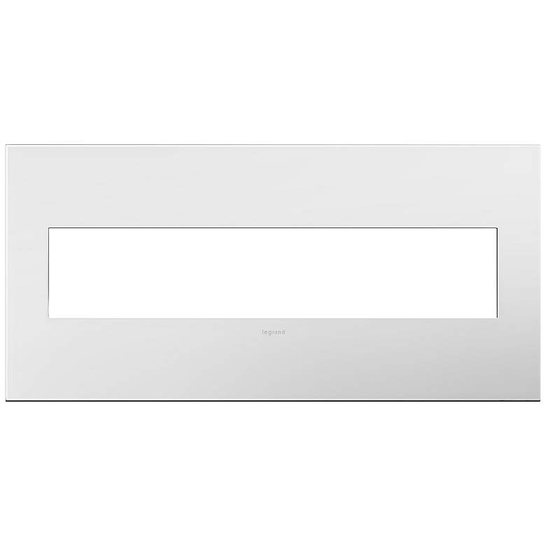 Image 1 adorne Gloss White-on-White w/ White Back 5-Gang Wall Plate