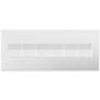 adorne Gloss White-on-White w/ White Back 6-Gang Wall Plate