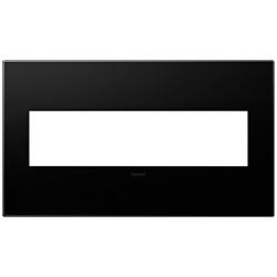 Adorne Graphite 4-Gang Snap-On Wall Plate