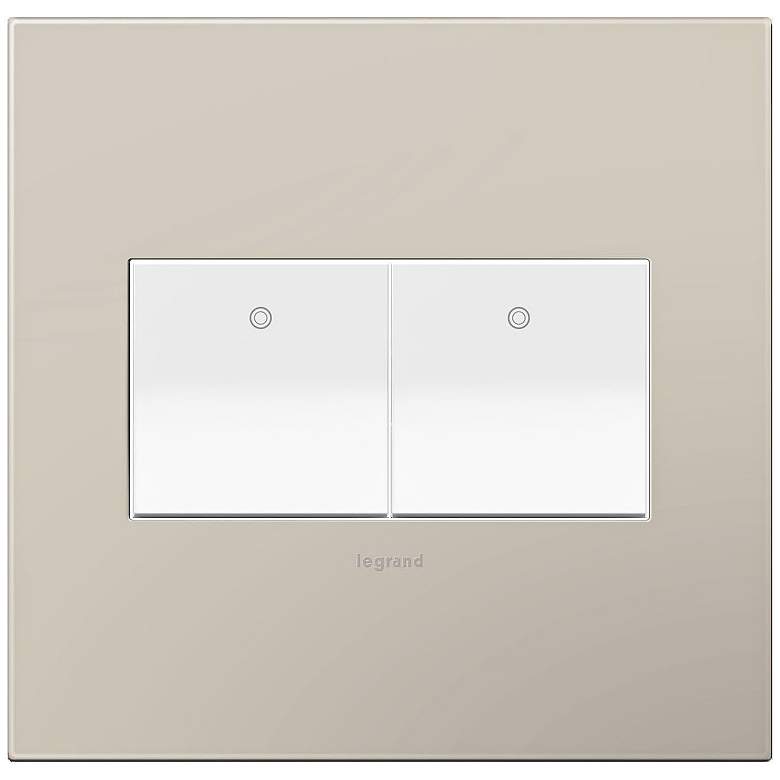 Image 1 adorne Greige 2-Gang Wall Plate w/ 2 Switches