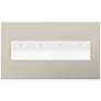adorne Greige 4-Gang Wall Plate w/ 4 Switches