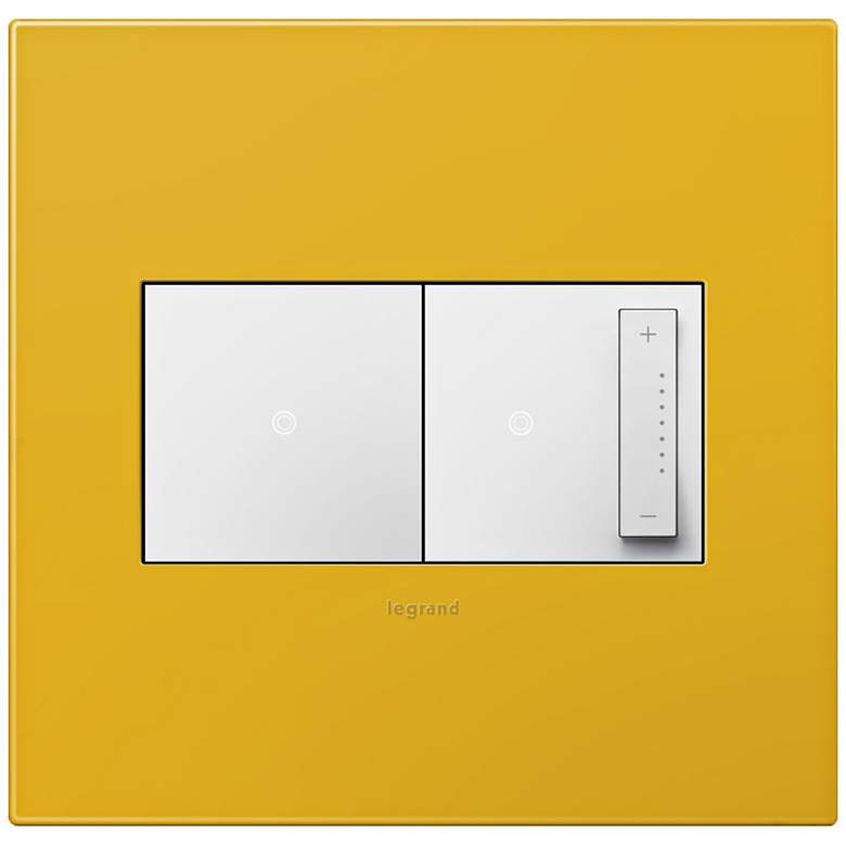 Image 1 adorne Honey 2-Gang Wall Plate w/ Switch and Dimmer