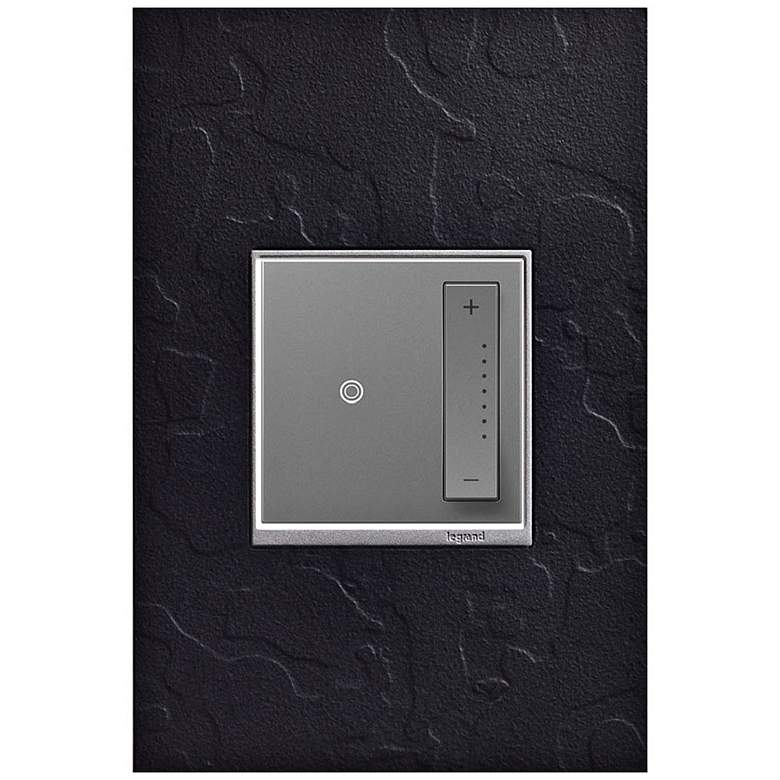Image 1 adorne Hubbardton Forge Black 1-Gang Wall Plate w/ Dimmer