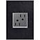 adorne Hubbardton Forge Black 1-Gang Wall Plate w/ Outlet