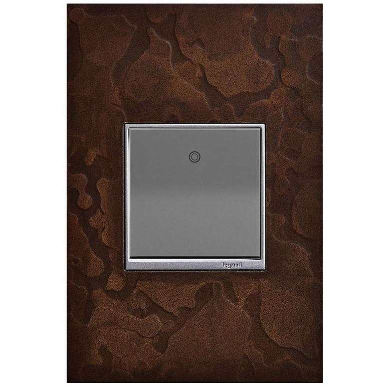 Image 1 adorne Hubbardton Forge Bronze 1-Gang Wall Plate w/ Paddle Switch