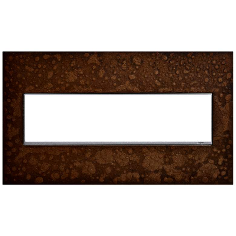 Image 1 adorne Hubbardton Forge Bronze 4-Gang Wall Plate