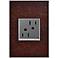 adorne Hubbardton Forge Mahogany 1-Gang Wall Plate w/ Outlet