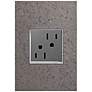 adorne Hubbardton Forge Natural Iron 1-Gang Wall Plate w/ Outlet