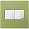 adorne Lichen Green 2-Gang Wall Plate w/ Switch and Dimmer