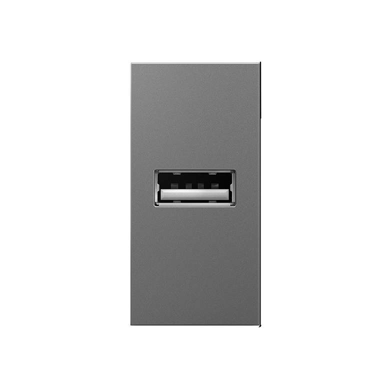 Image 1 Adorne Magnesium 1-Module 1/2 Gang USB Outlet