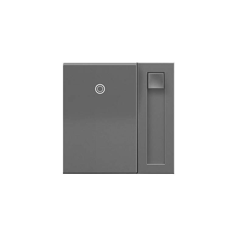 Image 1 adorne® Magnesium 450W LED Paddle Dimmer with Status Light