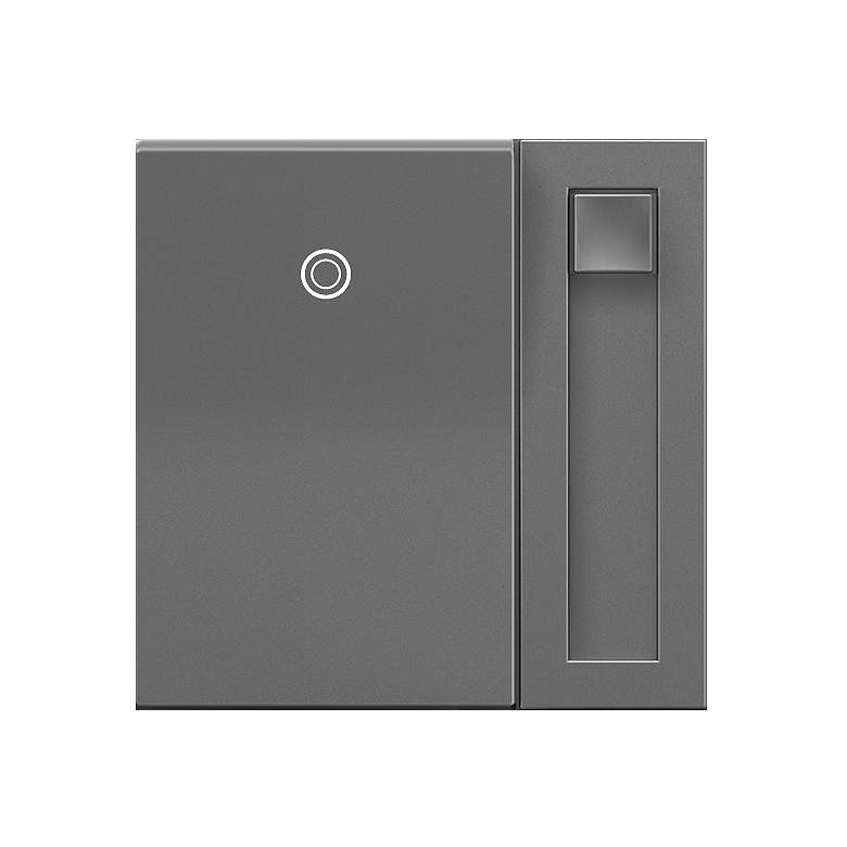 Image 1 adorne® Magnesium 700 Watt Paddle Dimmer with Status Light